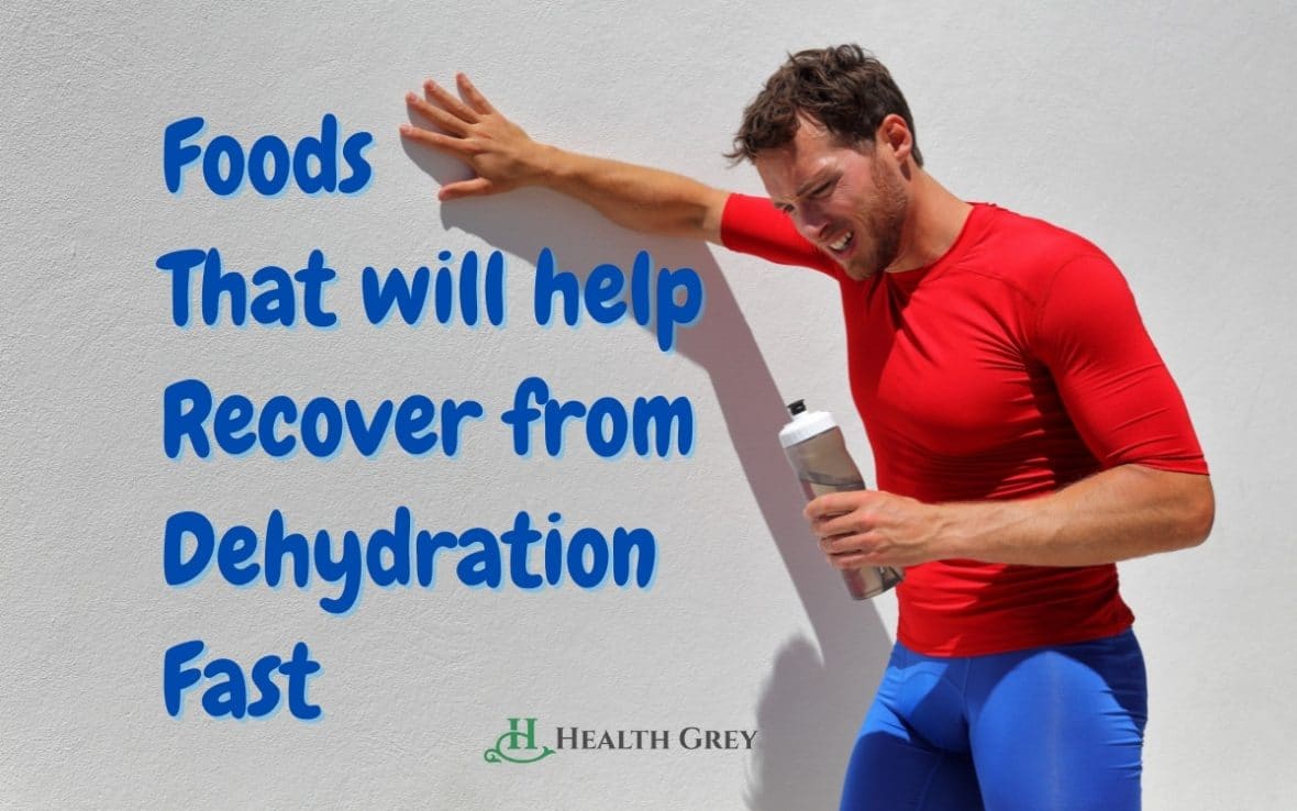 man struggling to Dehydration recovery