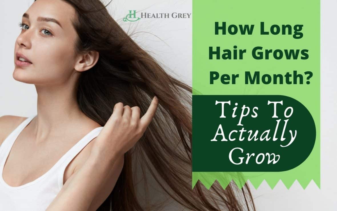 How long does hair grows in a month?