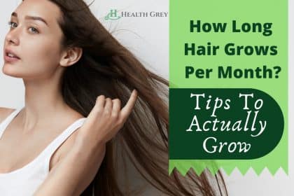 How long does hair grows in a month?